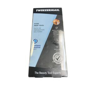 Tweezerman Pore Prep Tool Stainless Steel Deep Cleanse Unclog Pores New Open Box